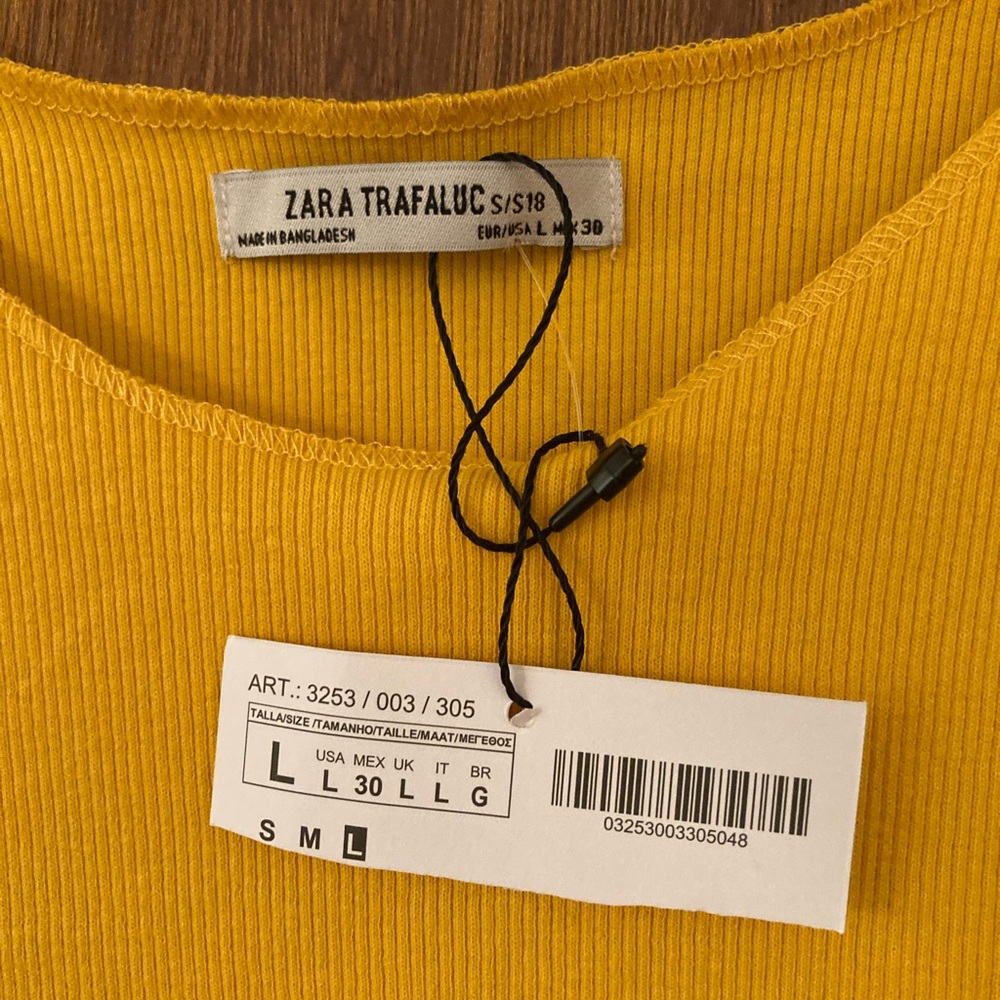 Zara yellow tank - Picture 3 of 4